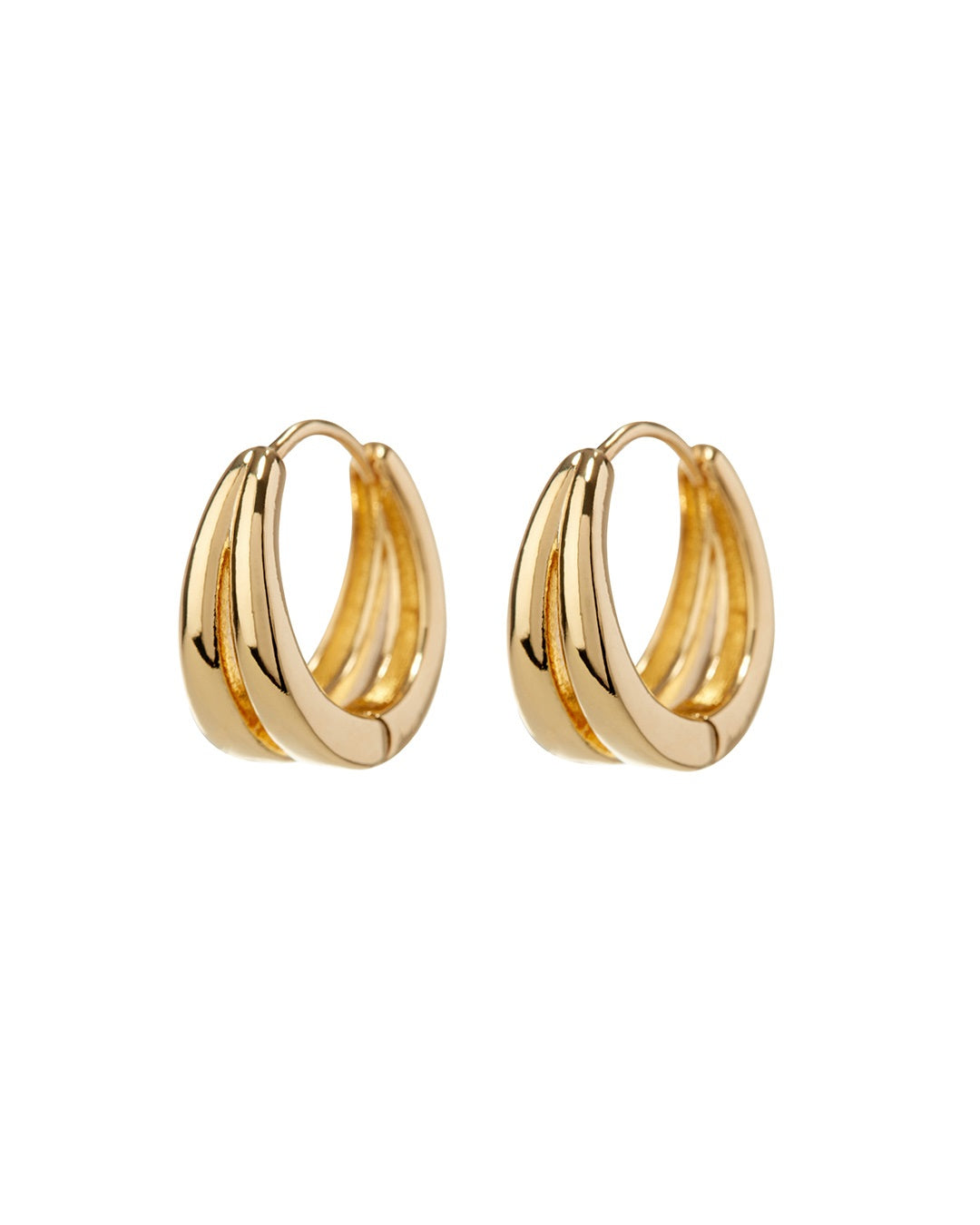 LUV AJ - Margaux Huggies (12mm) in Gold