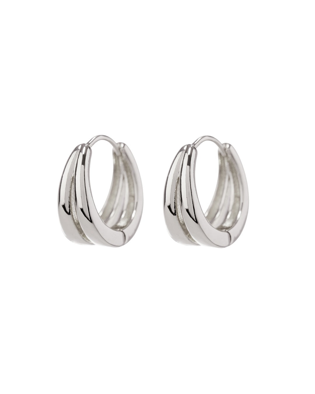 LUV AJ - Margaux Huggies (12mm) in Silver