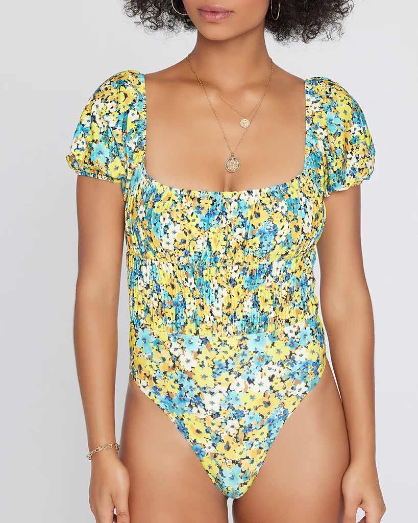 L*Space - Marilyn One Piece Classic in Daisy Diamond