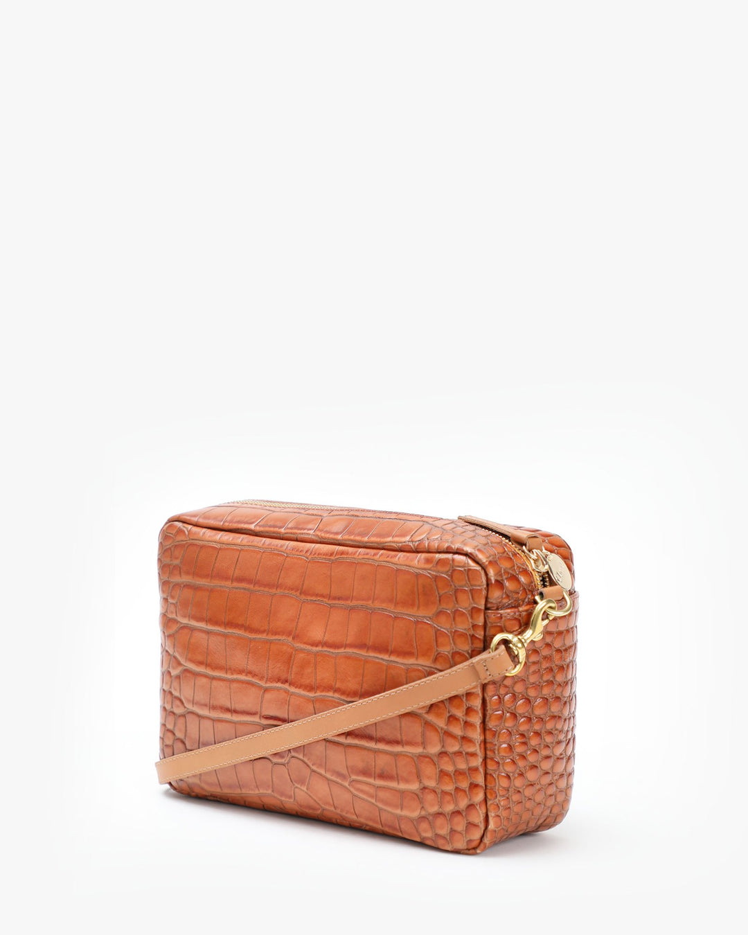 Clare V. - Marisol w/ Front Pocket in Cuoio Autumn Croco