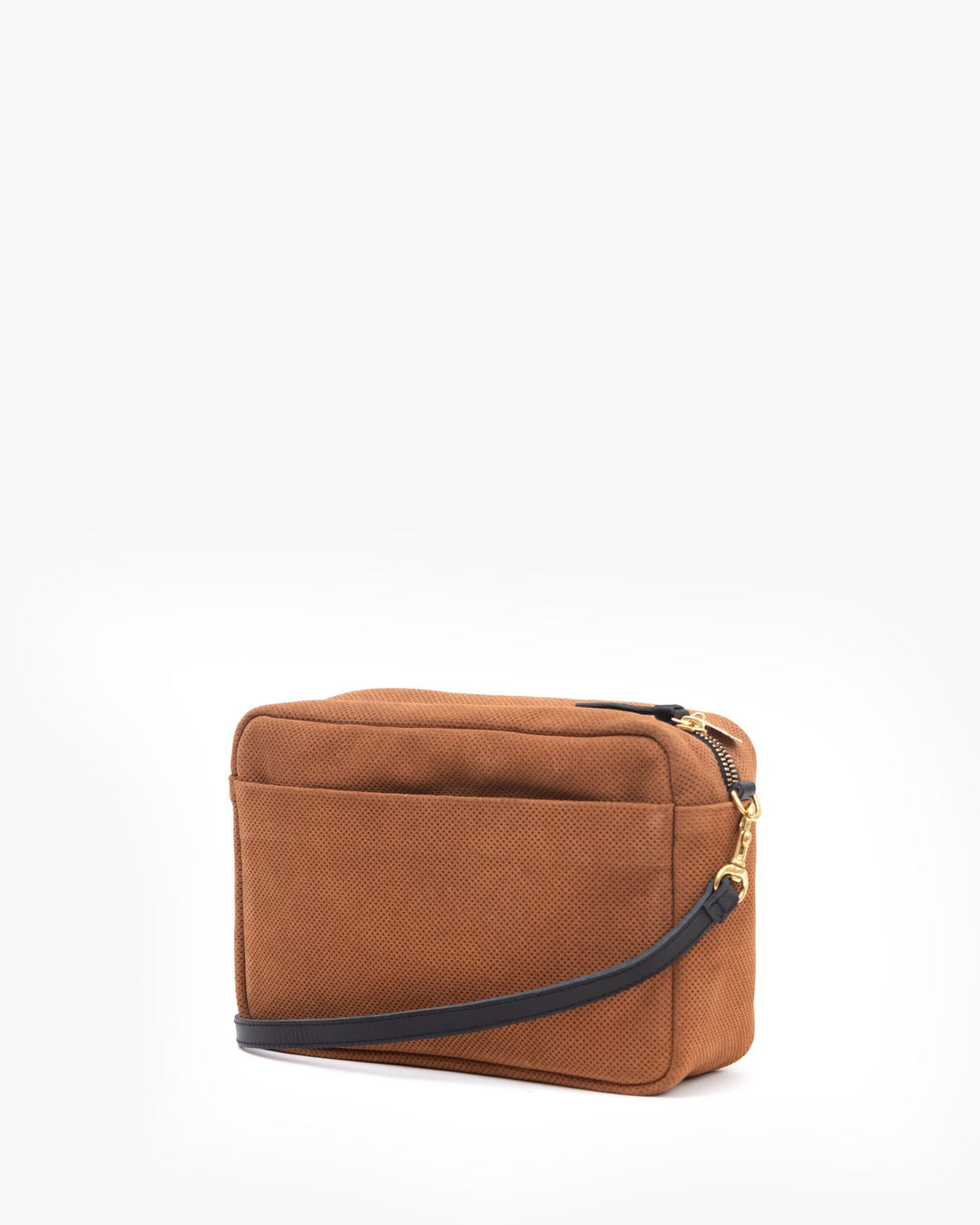 Clare V. - Marisol in Cognac Perf Suede w/ Emerald & Petal Italian Nappa Desert Stripes