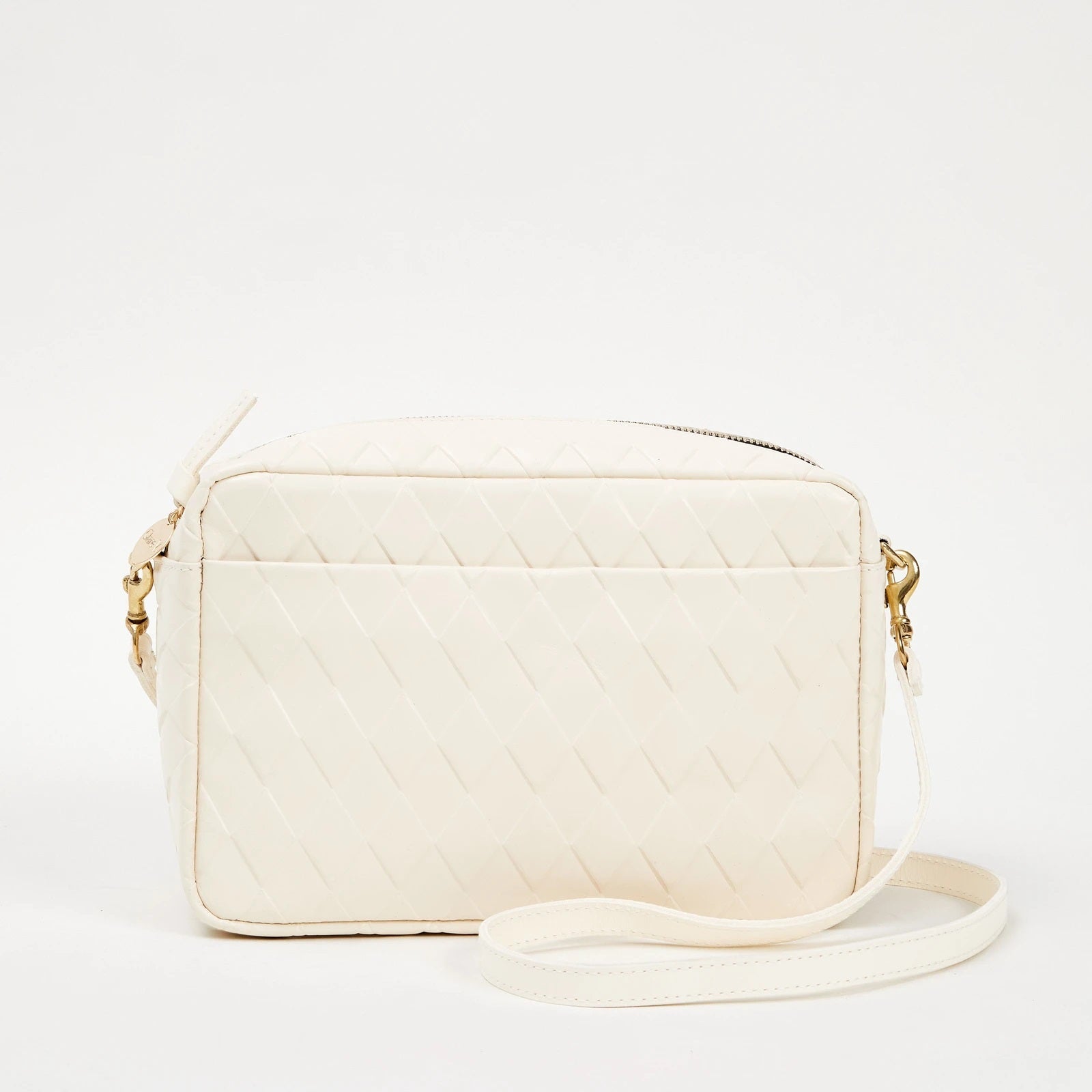 Clare V. Crossbody Strap Black & White Cream