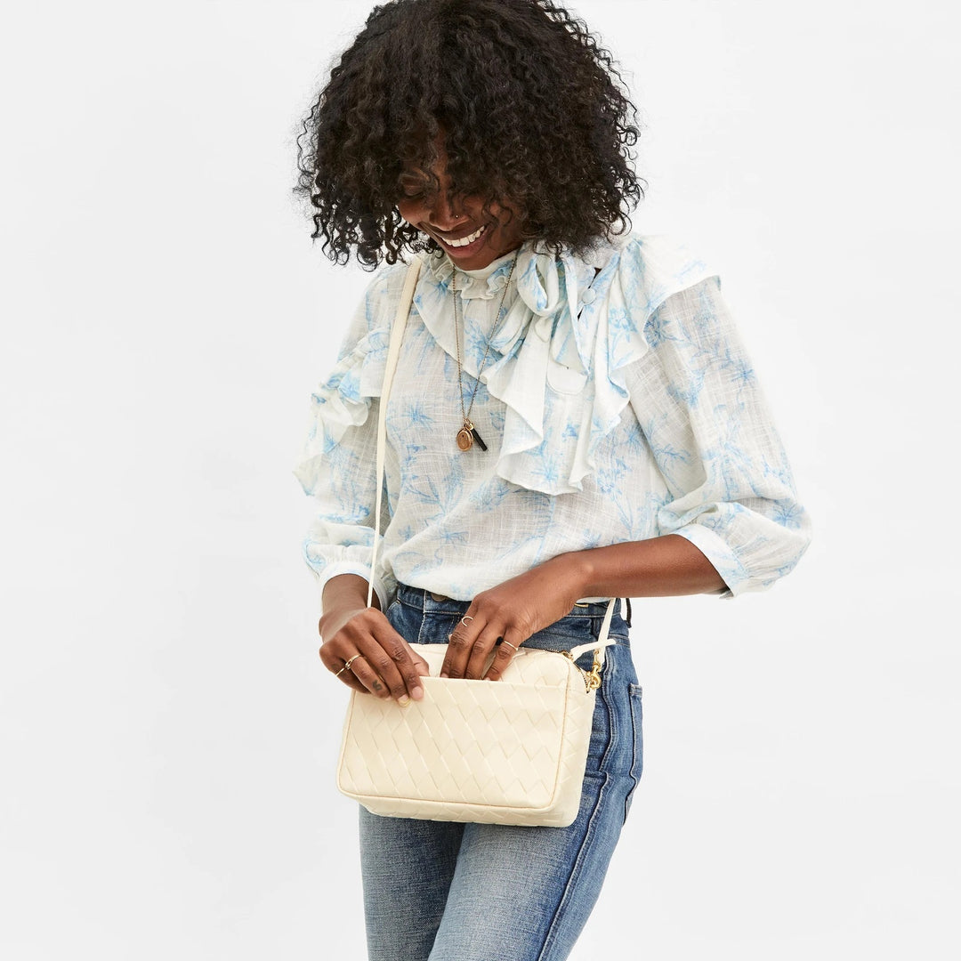 Clare V. - Marisol Bag in Cream Diamond