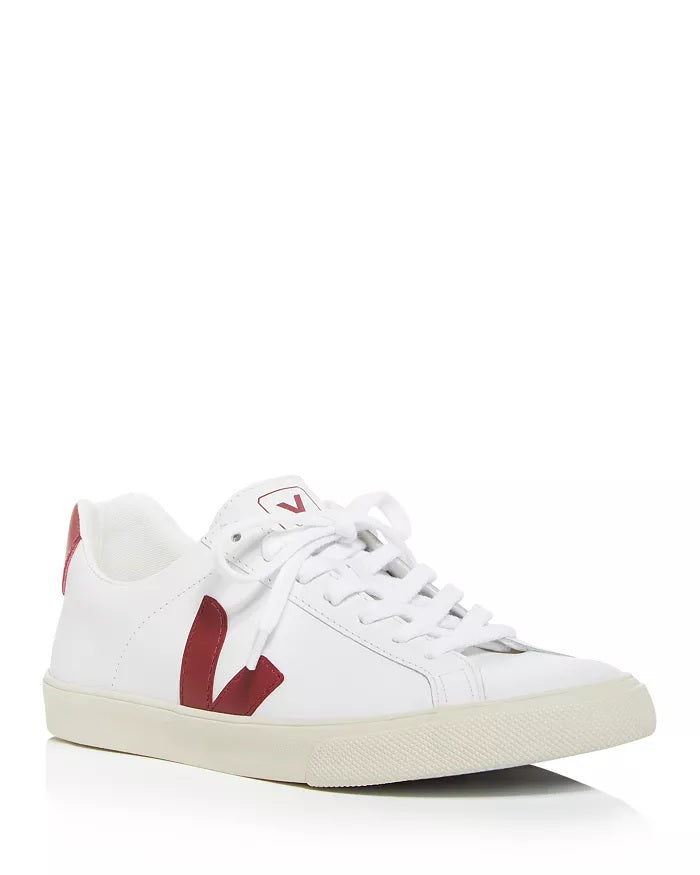 Veja Sneakers - Esplar Logo Leather Extra White Marsala