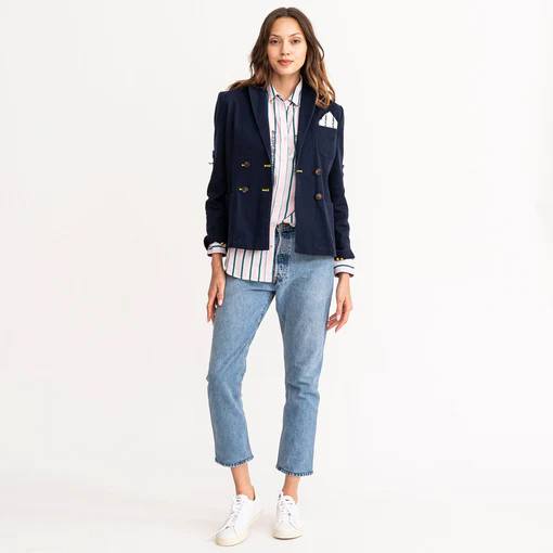 KERRI ROSENTHAL - Marti Shirt in Striped Actually Pillow