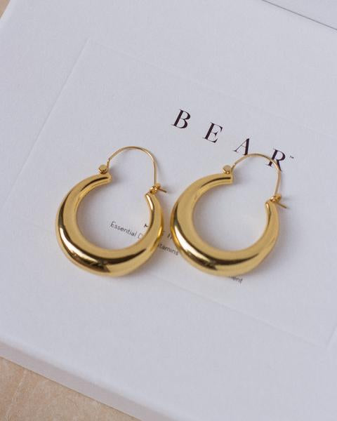 LUV AJ - Martina Tube Hoops in Gold