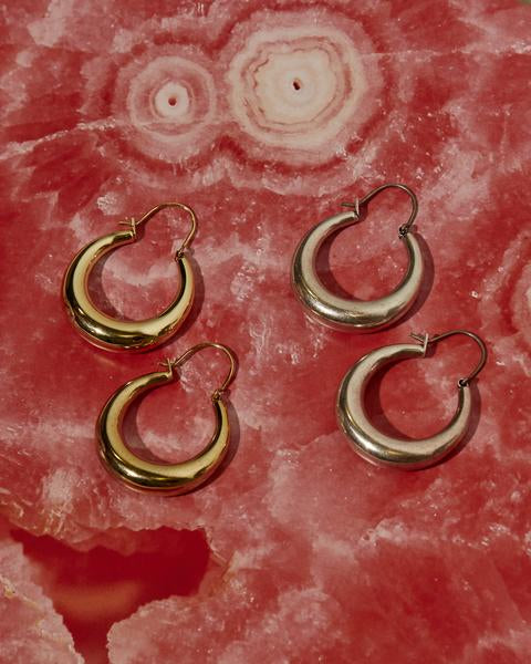 LUV AJ - Martina Tube Hoops in Gold