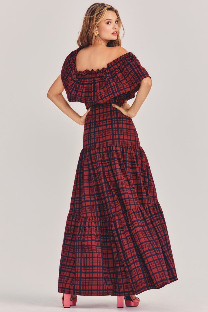 Love Shack Fancy - Martini Dress in Moody Ruby