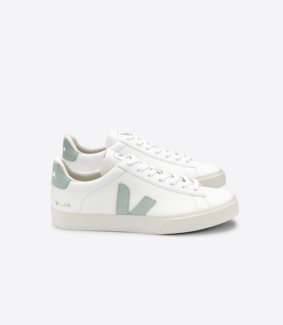 Veja - Campo Chromefree Sneakers in Extra-White Matcha
