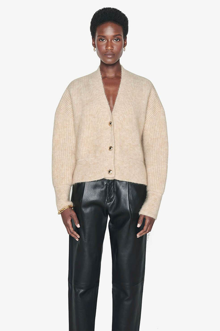 Anine Bing - Maxwell Cardigan in Oat