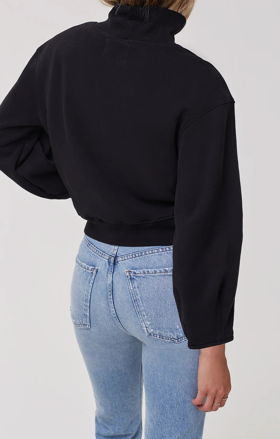 Citizens of Humanity - Maya Mock Neck Sweatshirt in Black