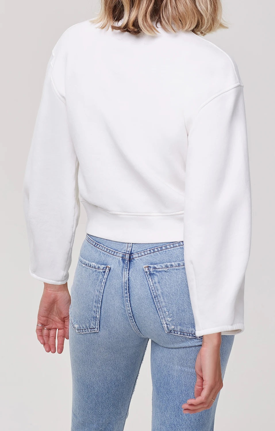 Citizens of Humanity - Maya Mock Neck Sweatshirt in Vanilla
