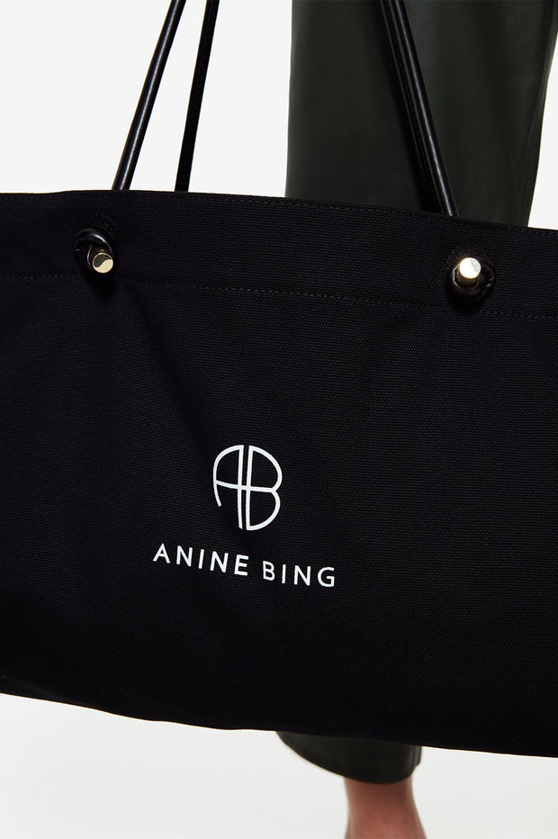 Anine Bing - Medium Saffron Tote in Black