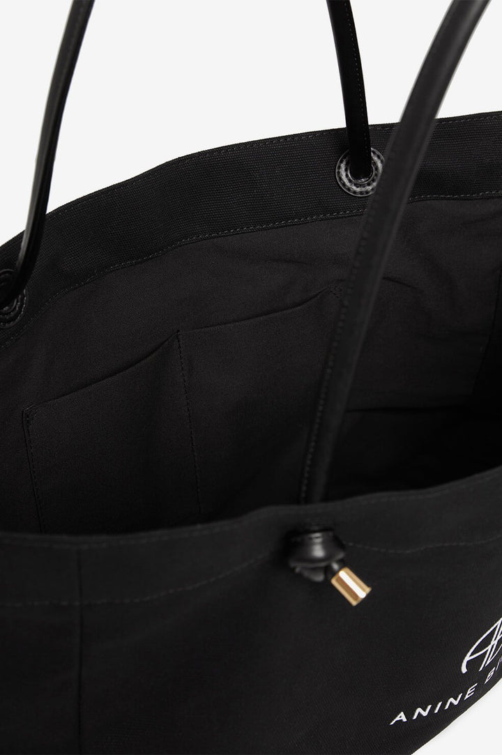 Anine Bing - Medium Saffron Tote in Black