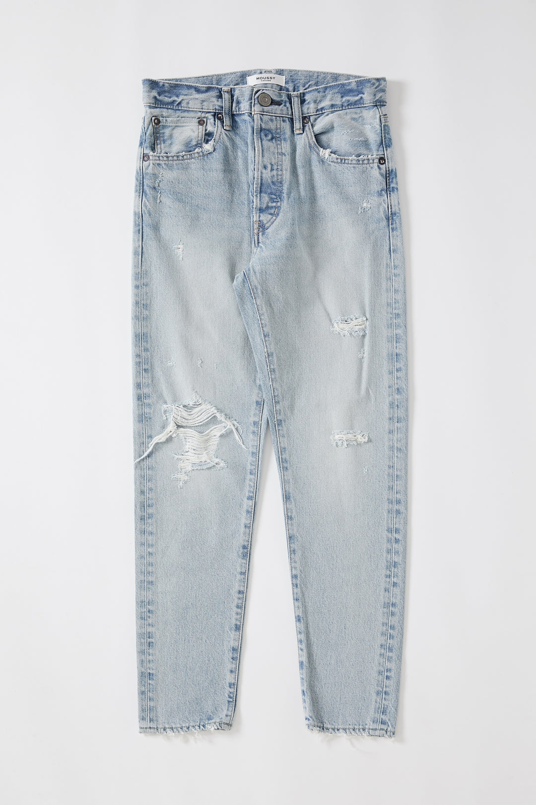 Moussy Denim - MV Melvin Tapered-Highrise Jeans in L/BLU 111