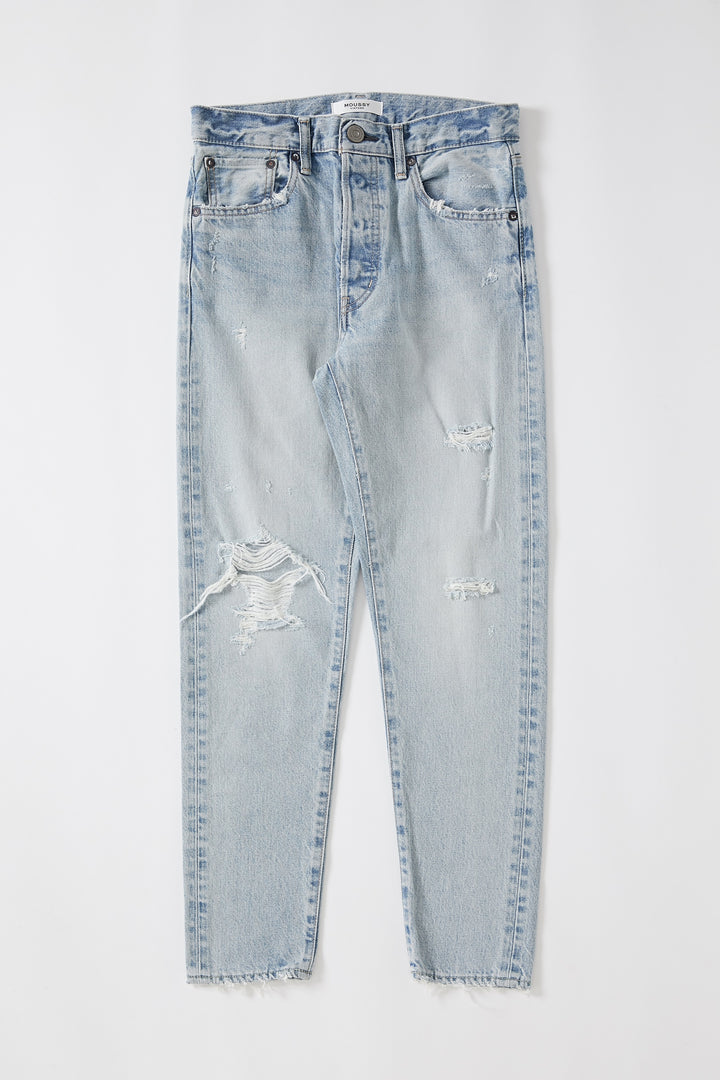 Moussy Denim - MV Melvin Tapered-Highrise Jeans in L/BLU 111