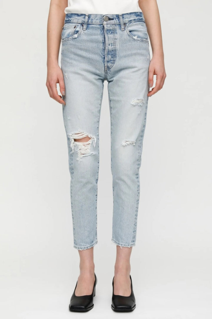 Moussy Denim - MV Melvin Tapered-Highrise Jeans in L/BLU 111