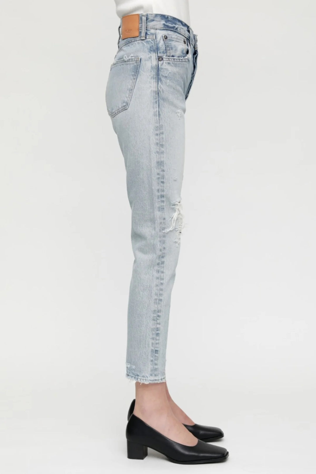 Moussy Denim - MV Melvin Tapered-Highrise Jeans in L/BLU 111