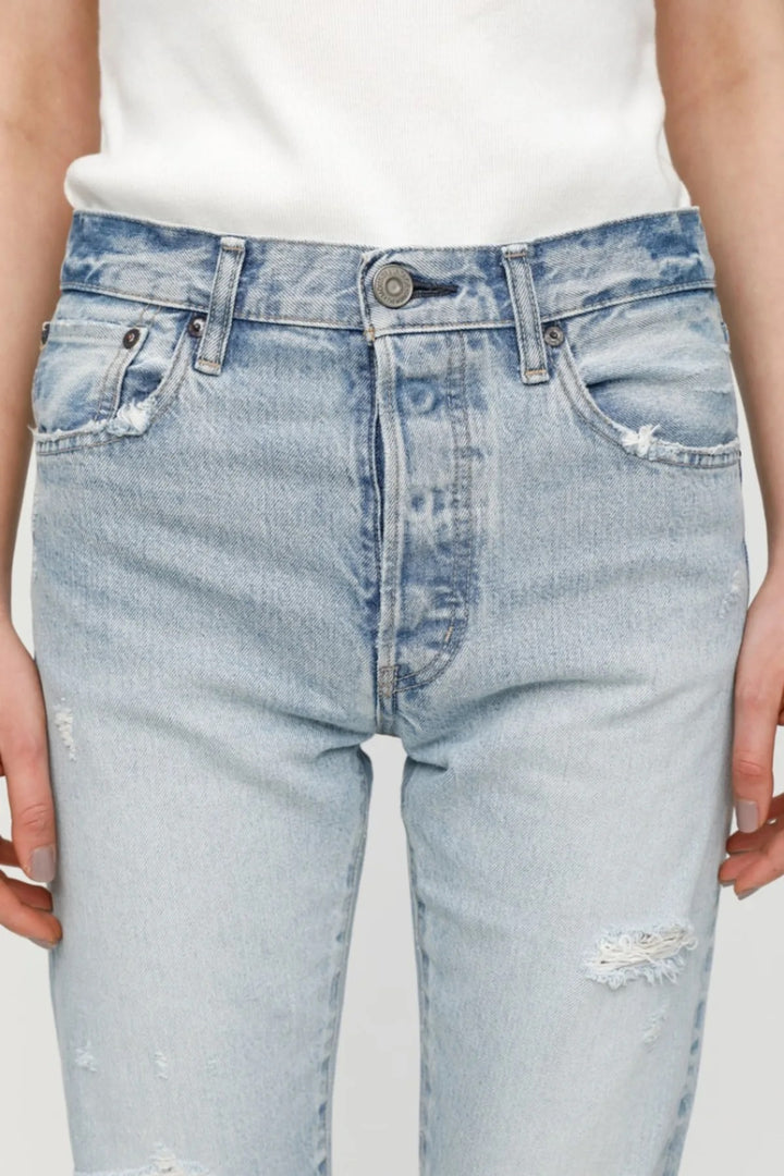Moussy Denim - MV Melvin Tapered-Highrise Jeans in L/BLU 111