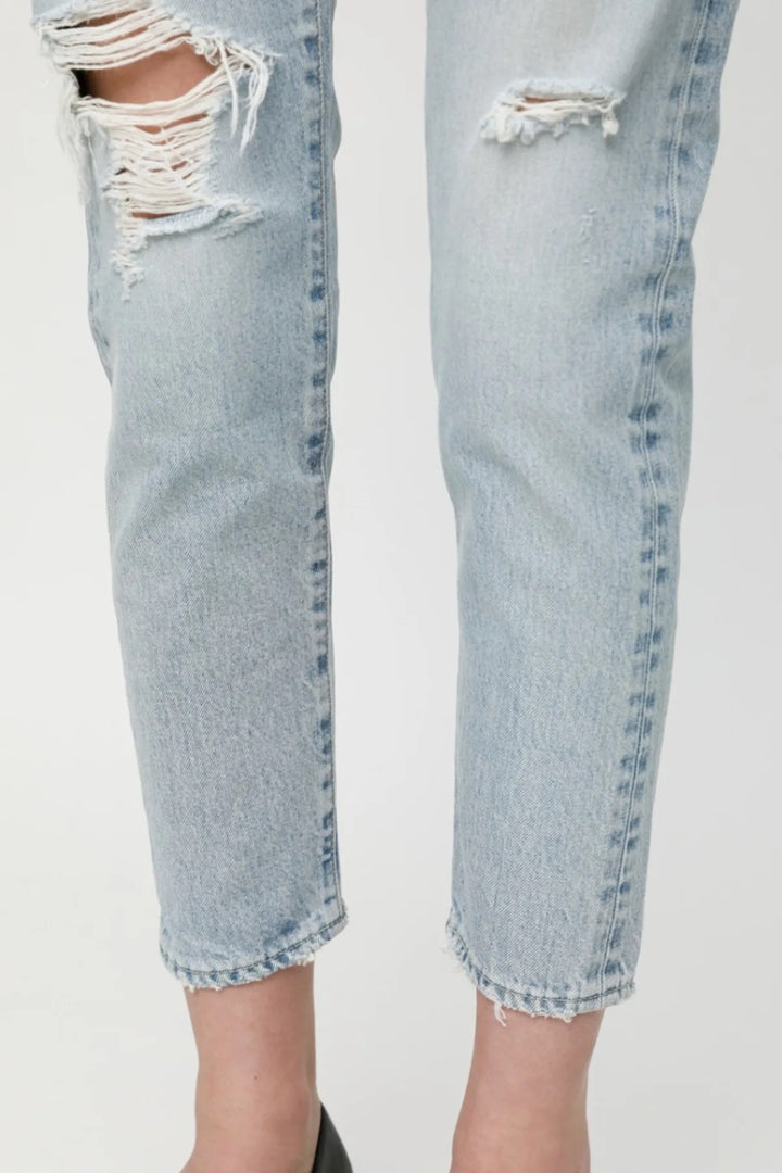 Moussy Denim - MV Melvin Tapered-Highrise Jeans in L/BLU 111