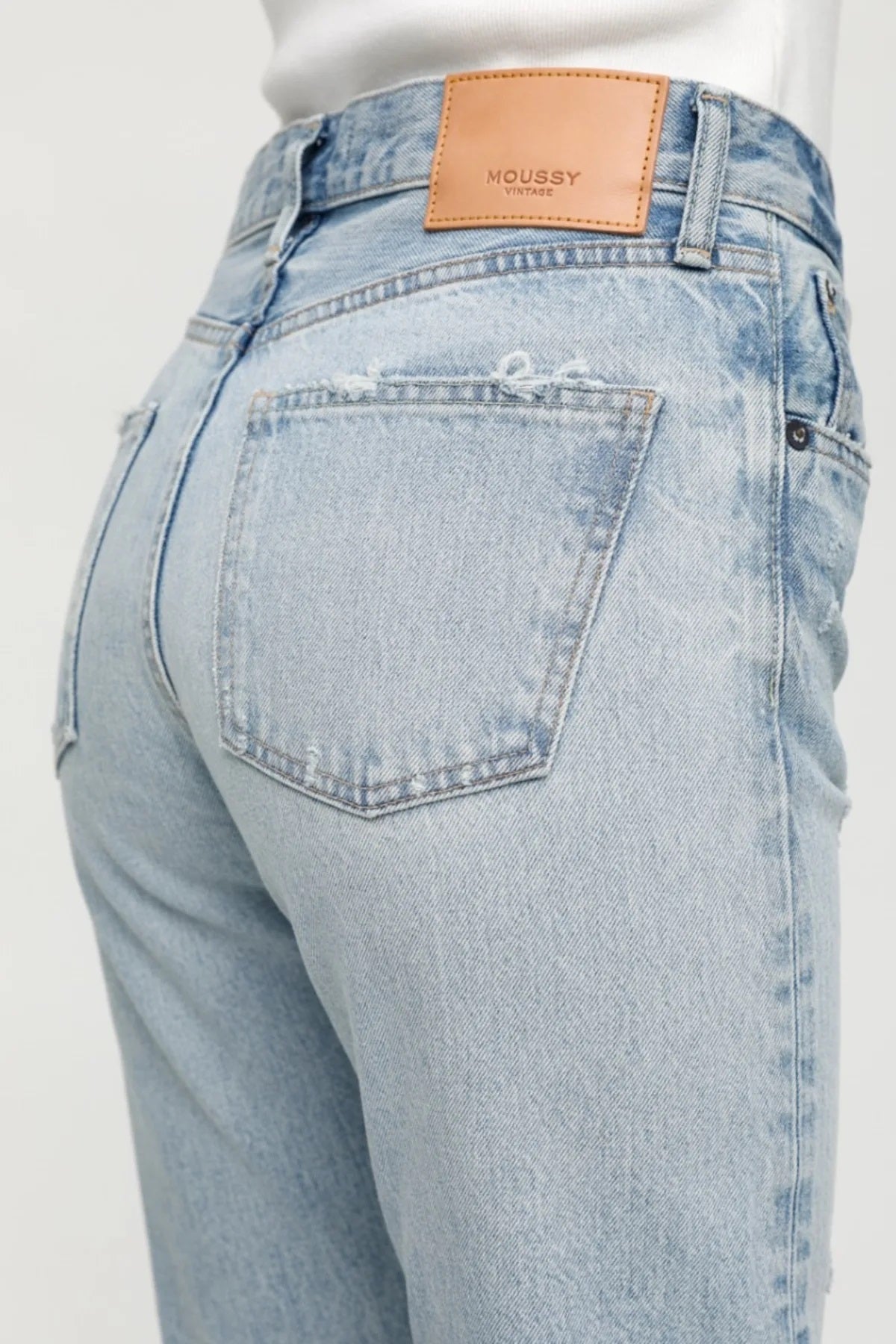 Moussy Denim - MV Melvin Tapered-Highrise Jeans in L/BLU 111