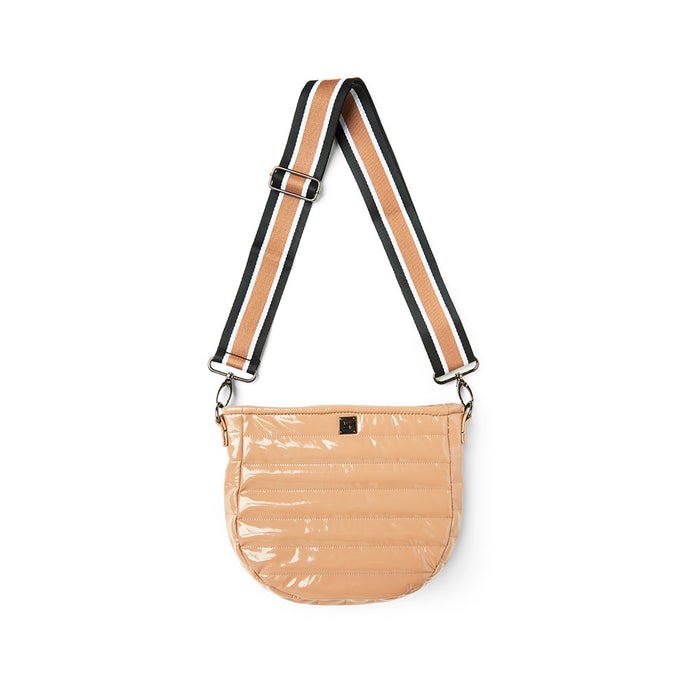 Think Royln - The Mercer Crossbody in Nude Patent