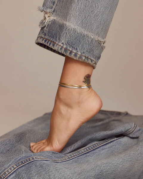 Luv AJ - The Mercer Anklet in Silver