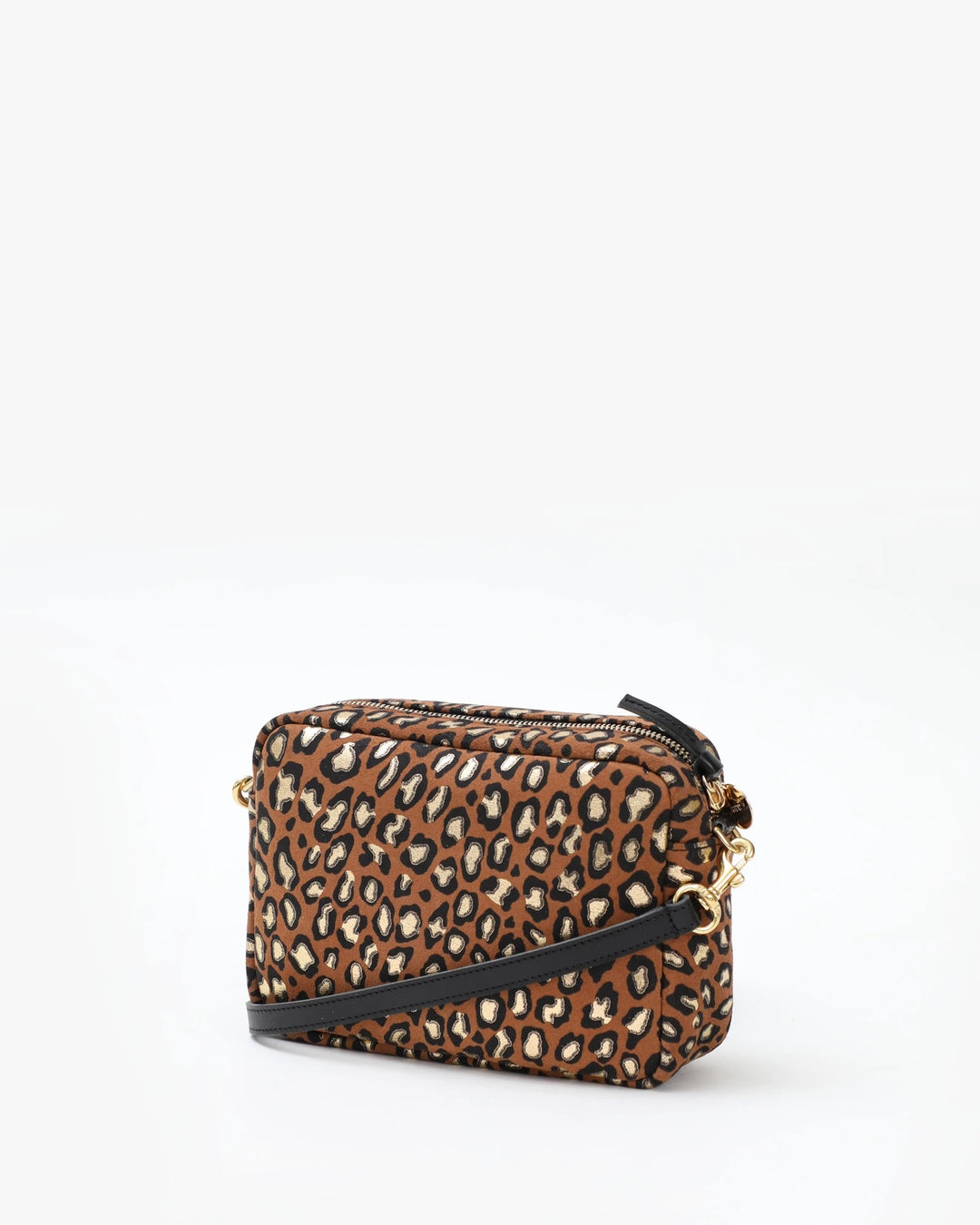 Clare V. - Midi Sac in Cognac Metal Cat w/ Evergreen & Poppy Italian Nappa Desert Stripes