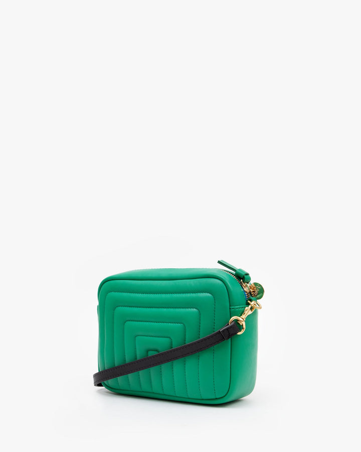 Clare V. - Midi Sac in Emerald Channel Quilted Italian Nappa Accessories