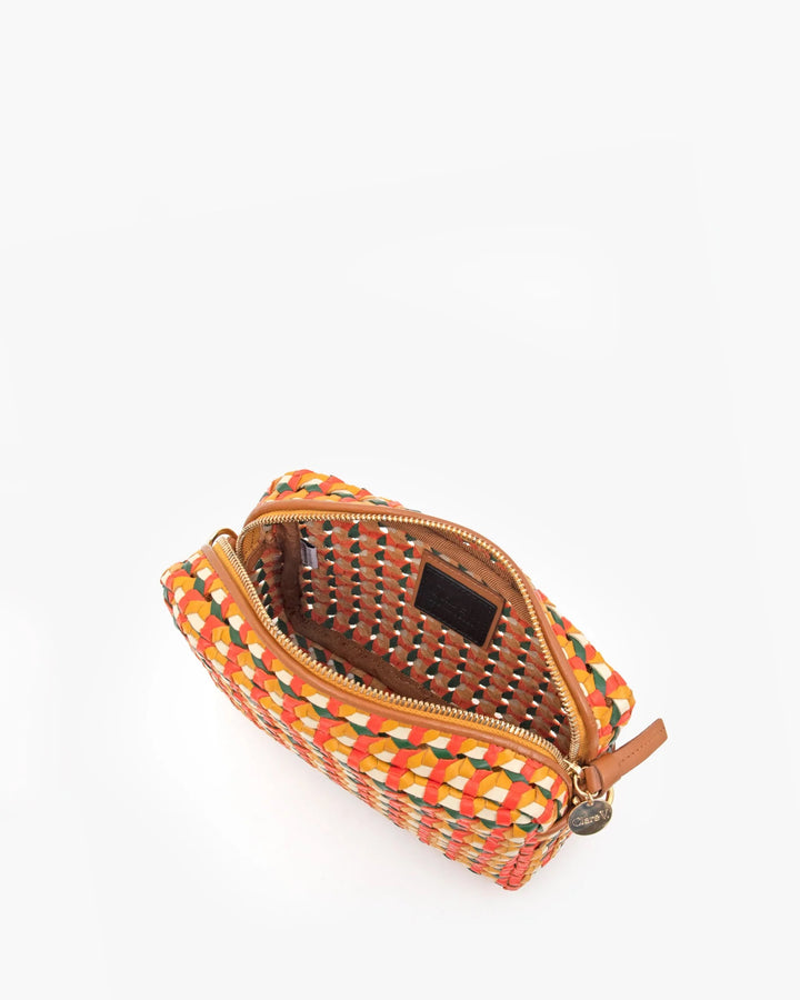 Clare V. - Midi Sac in Marigold, Cherry Red, Evergreen & Cream Rattan