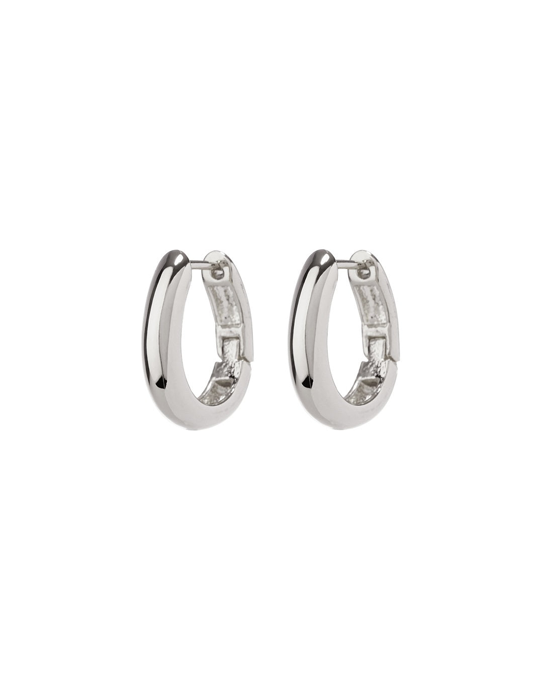 LUV AJ - Mini Carmella Huggies (15mm) in Silver Jewelry