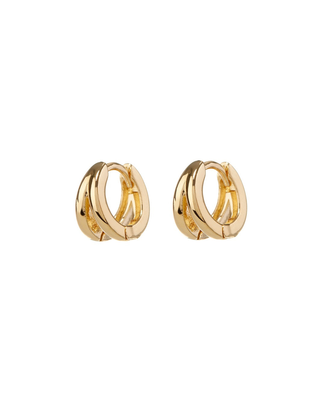 LUV AJ - Mini Margaux Huggies (9mm) in Gold