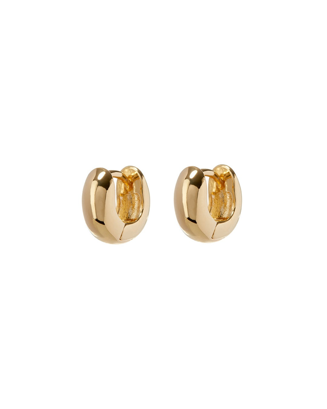 LUV AJ - Mini Mirabella Huggies (9mm) in Gold
