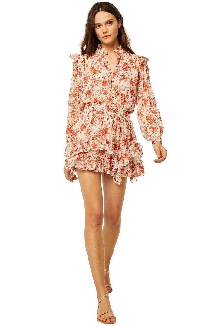 Misa - Analeigh Top in Poppy Allover Tops
