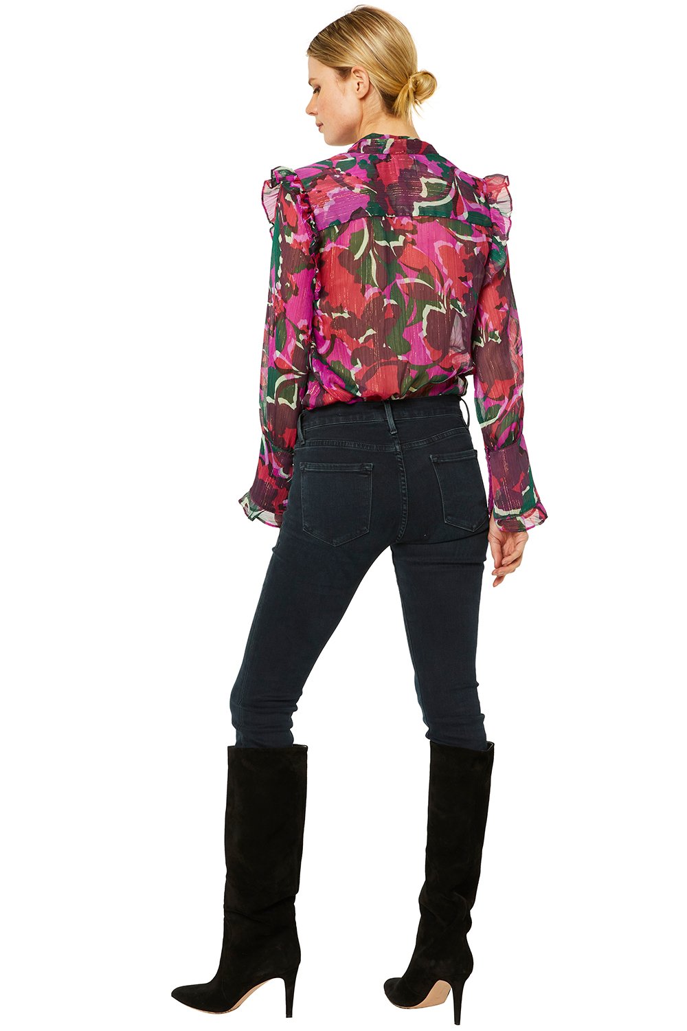 Misa - Anita Top in Holiday Sparkle Abstract Tops