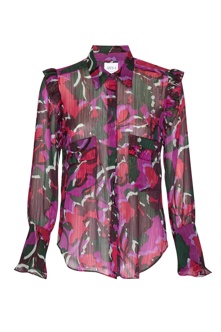 Misa - Anita Top in Holiday Sparkle Abstract Tops