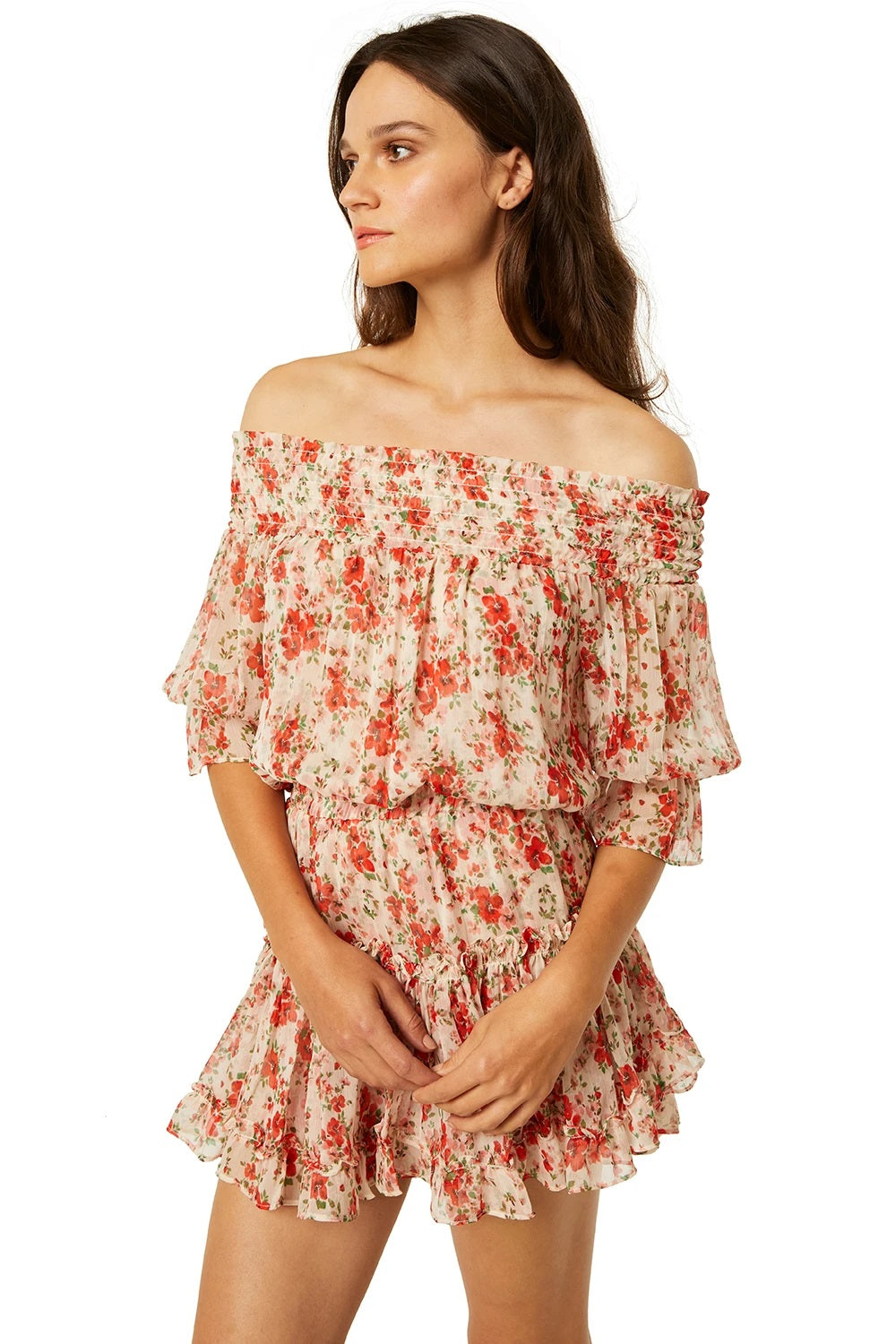 Misa - Darla Dress in Poppy Allover Dresses
