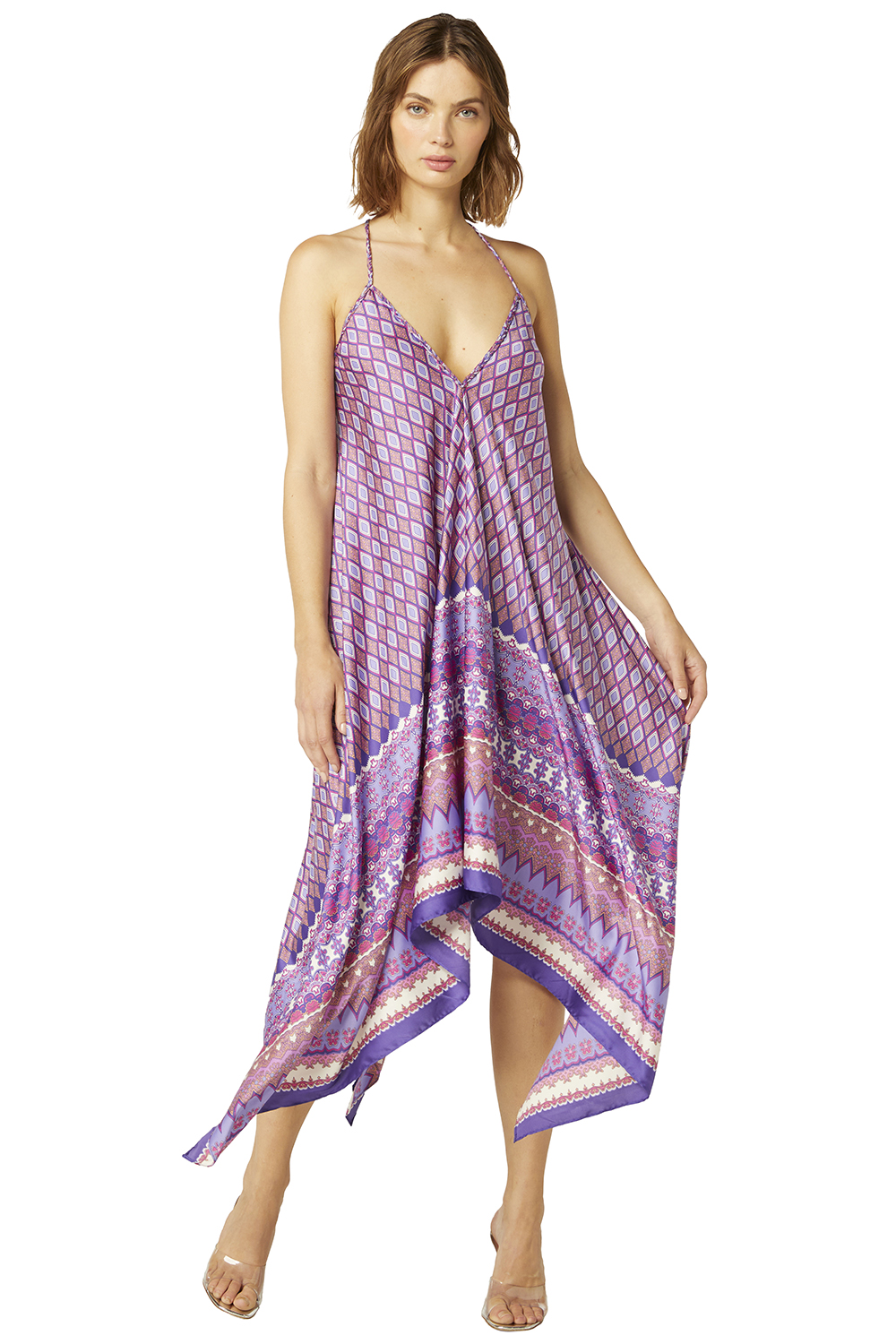 Misa - Delfina Dress in Violet Geo