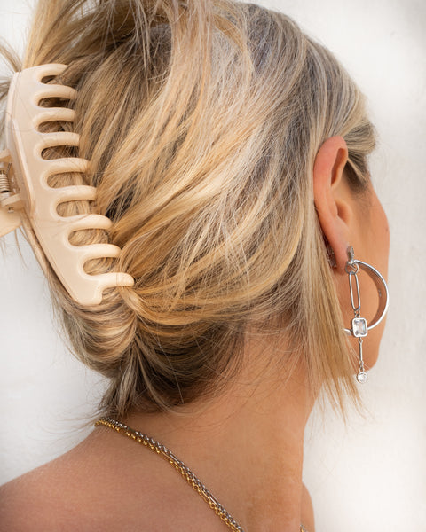 LUV AJ - Mixte Statement Hoops in Silver