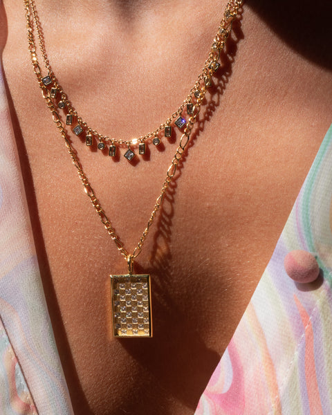 LUV AJ - Mixte Shaker Necklace in Gold Jewelry