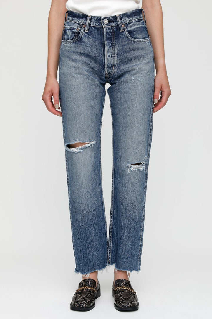 Moussy Denim - MV Morganfield Wide Straight in BLU 110
