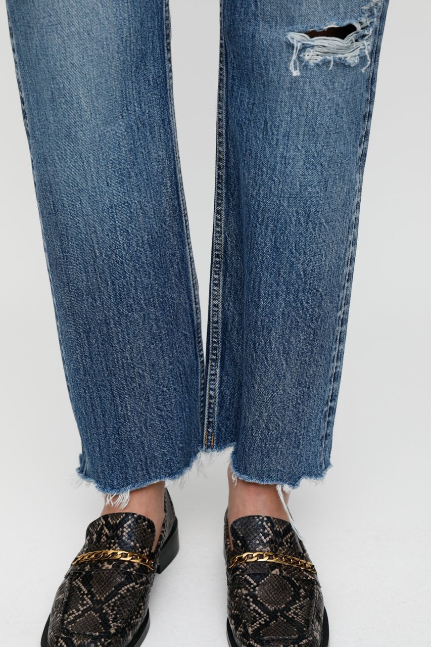 Moussy Denim - MV Morganfield Wide Straight in BLU 110