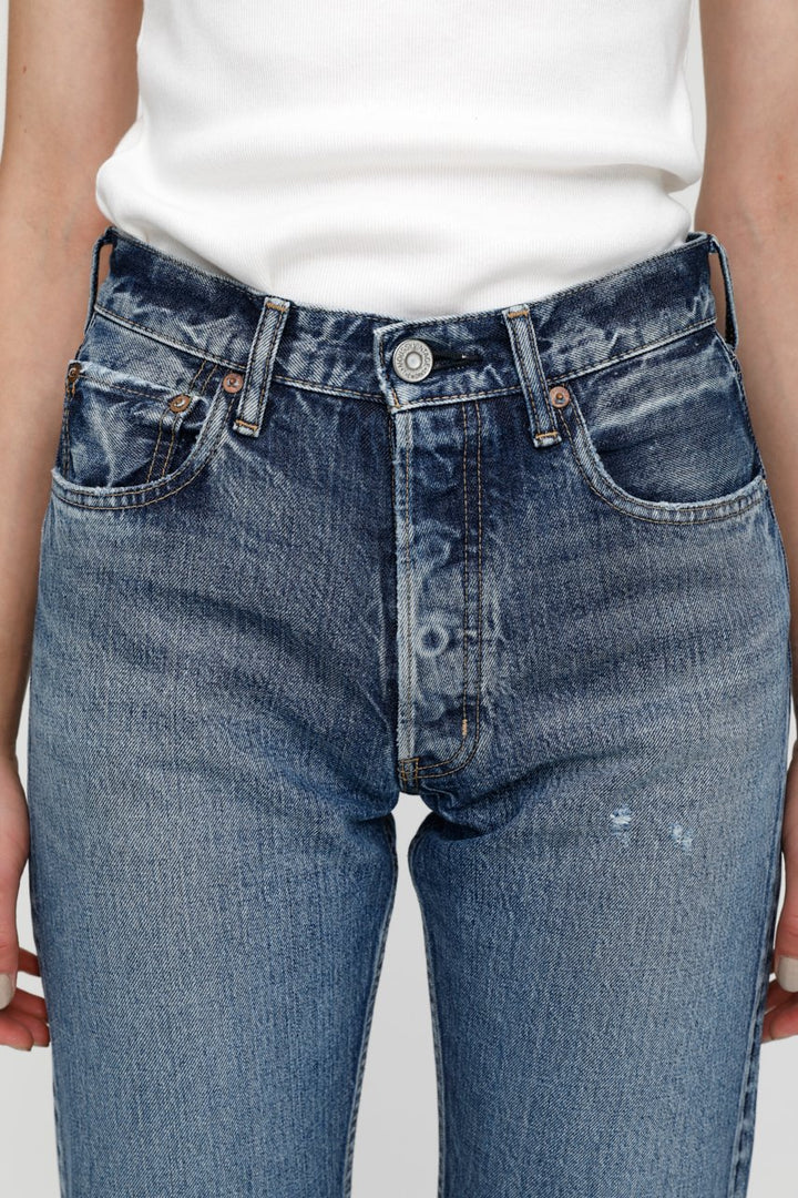 Moussy Denim - MV Morganfield Wide Straight in BLU 110