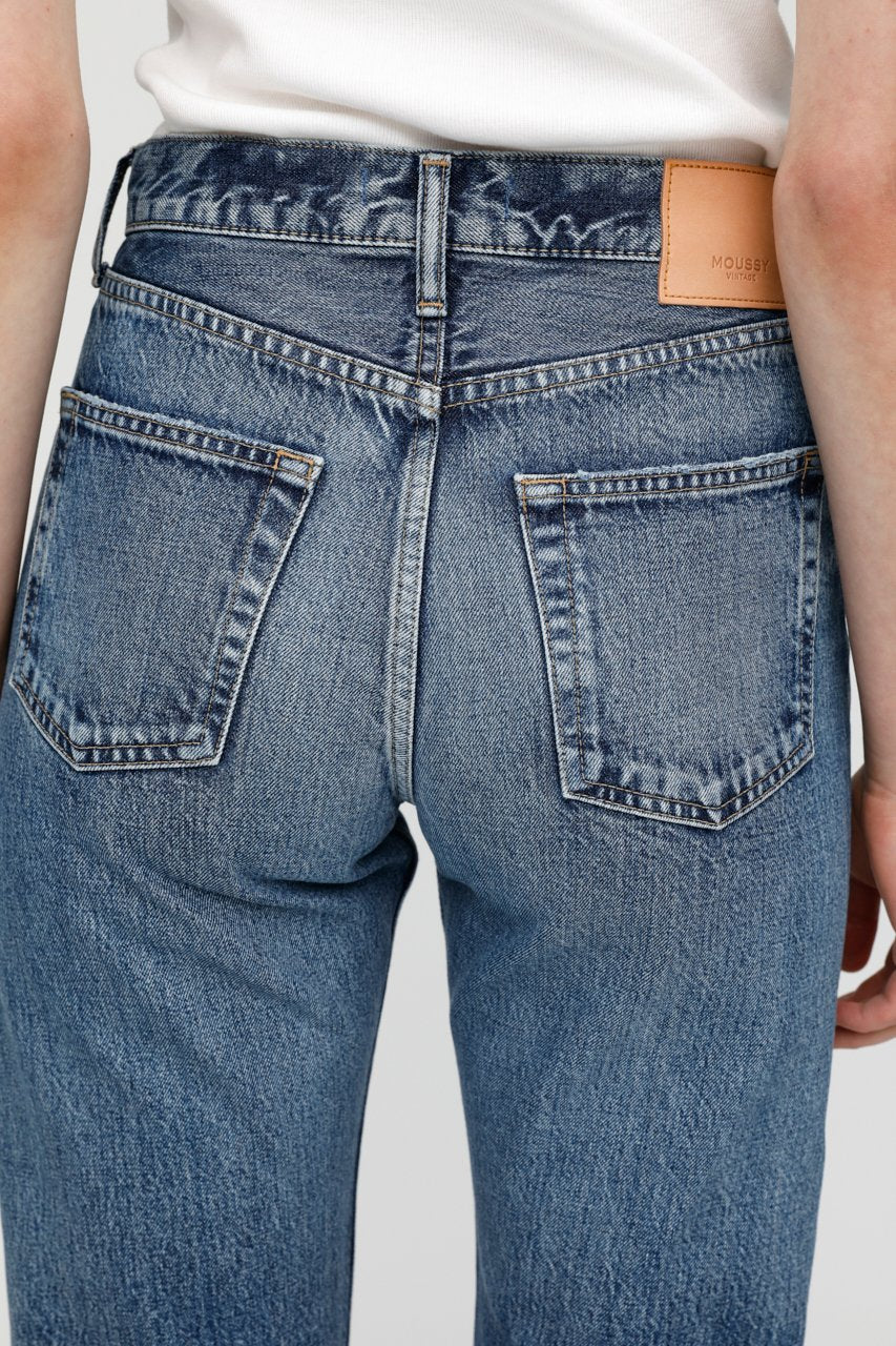 Moussy Denim - MV Morganfield Wide Straight in BLU 110