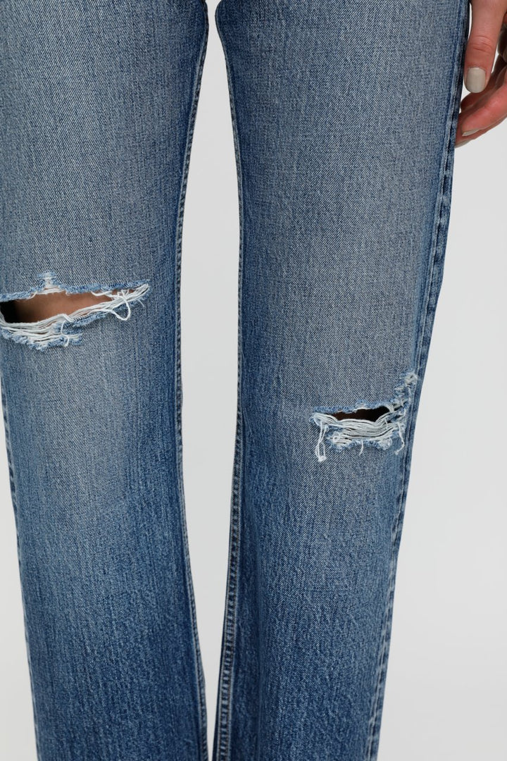 Moussy Denim - MV Morganfield Wide Straight in BLU 110