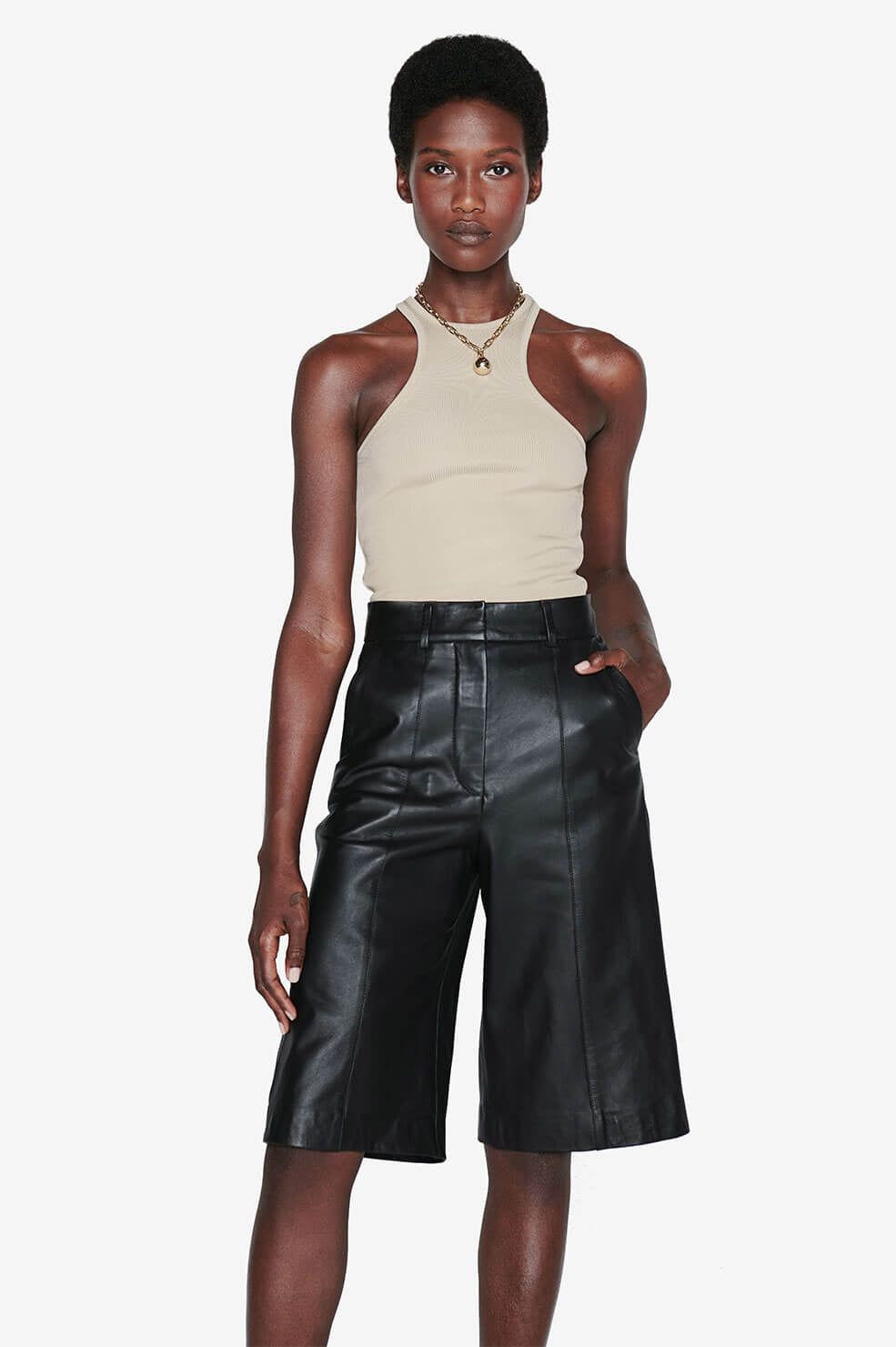 Anine Bing - Morgan Tank in Beige