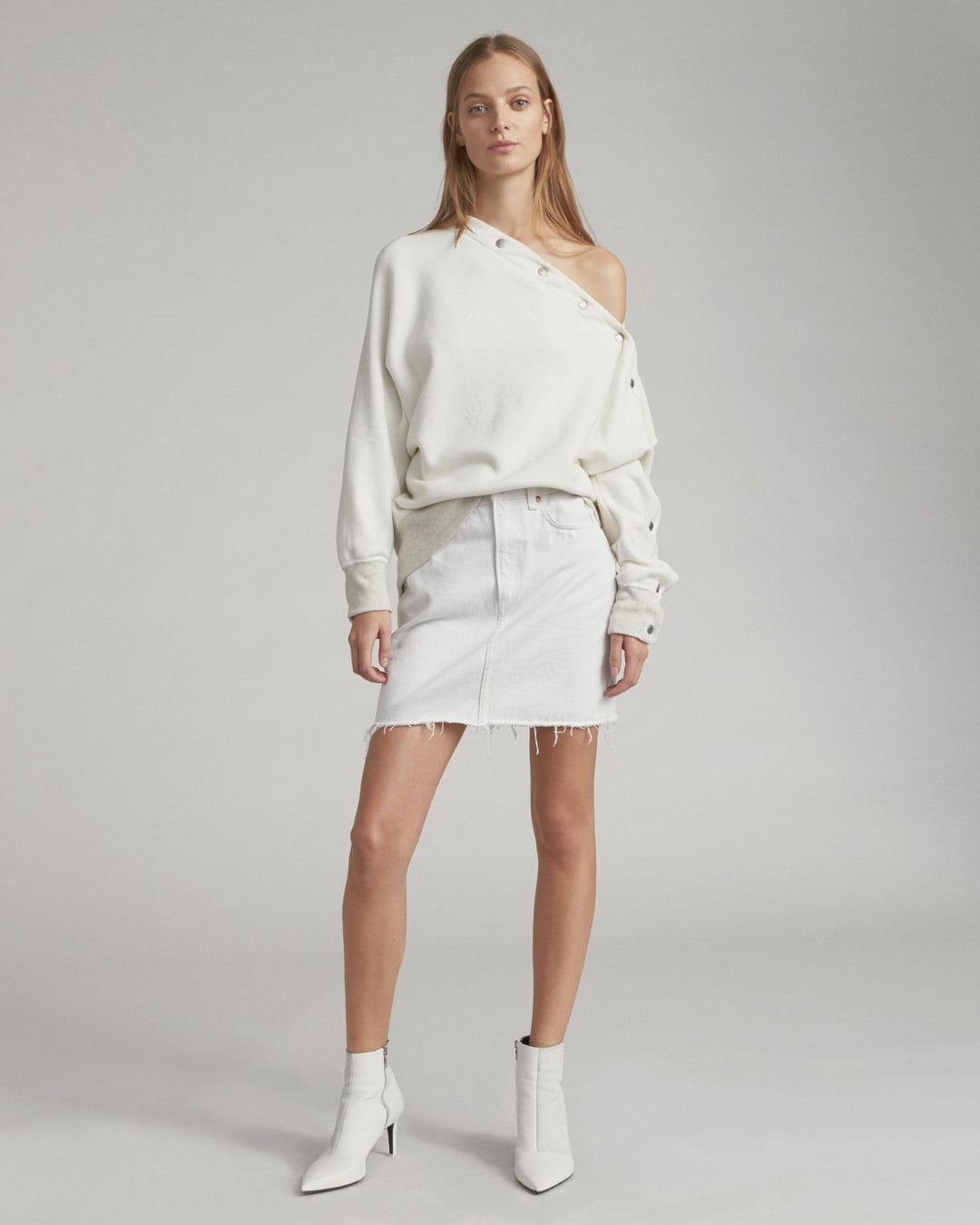 Rag & Bone - Moss Skirt in White
