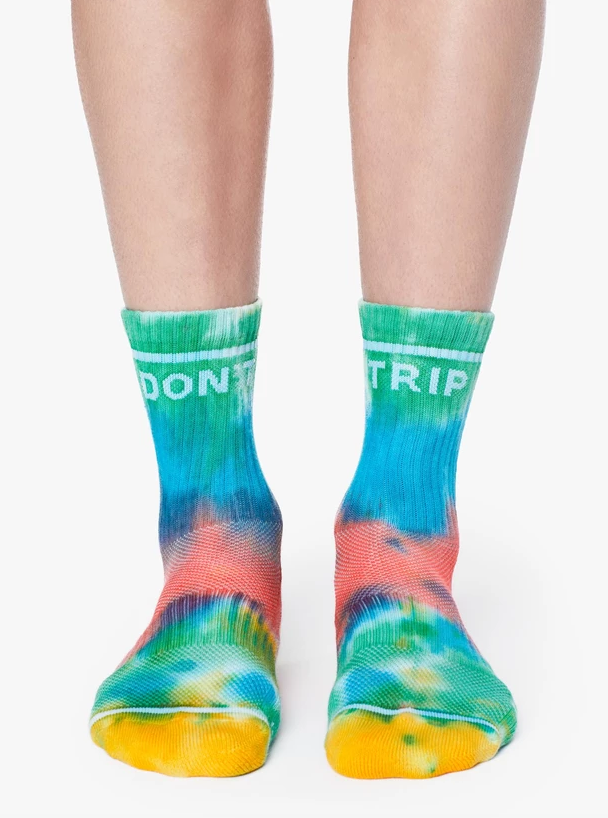 Mother Denim - Baby Steps Don't Trip Tie Dye Socks Default