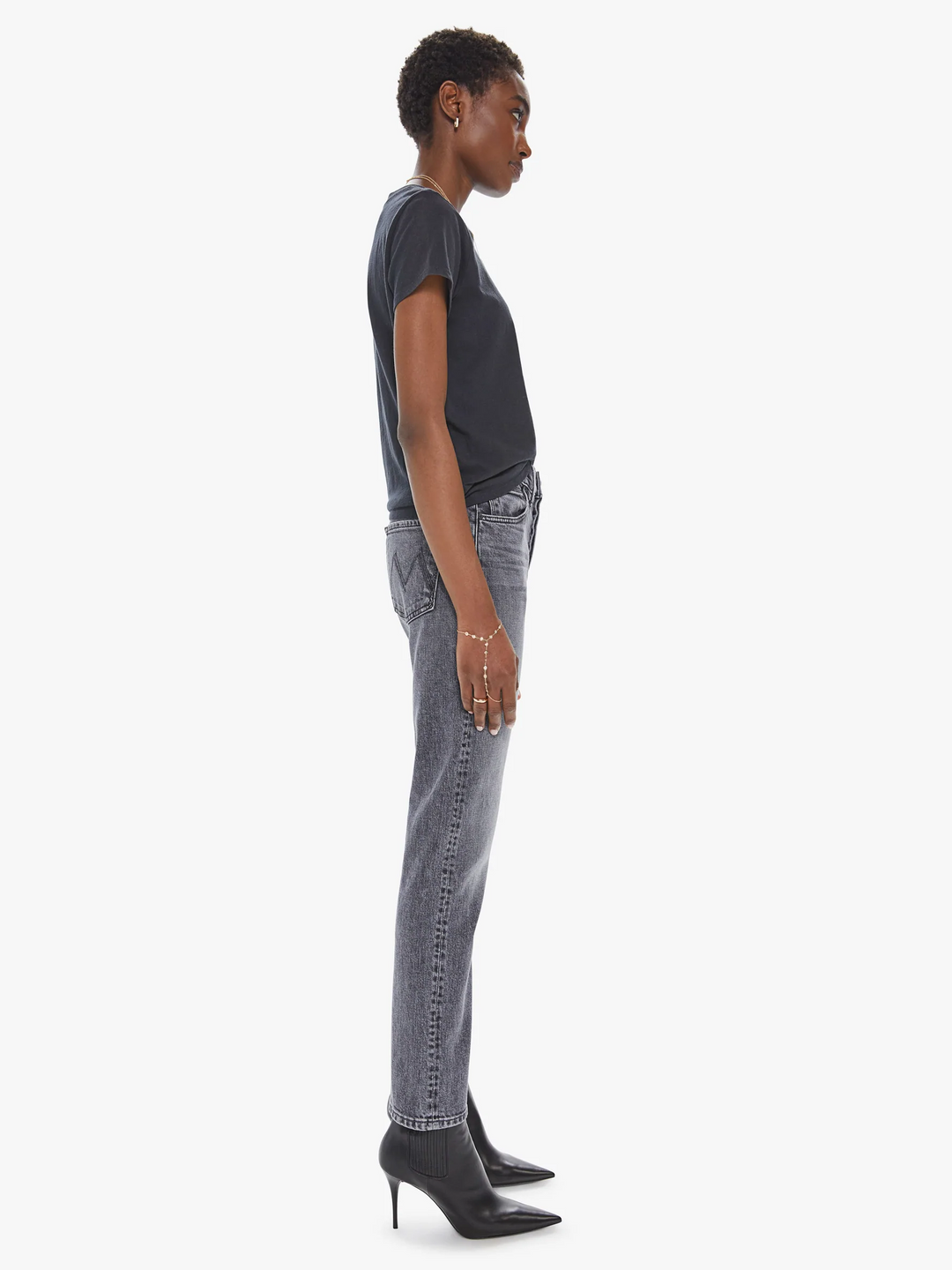 Mother Denim - High Waisted Hiker Hover In Midnights With Molly Denim