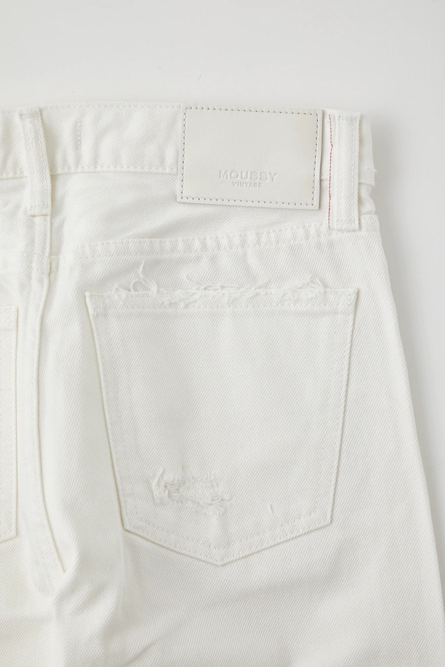 Moussy - MV Merry Tapered-Mid in White Denim